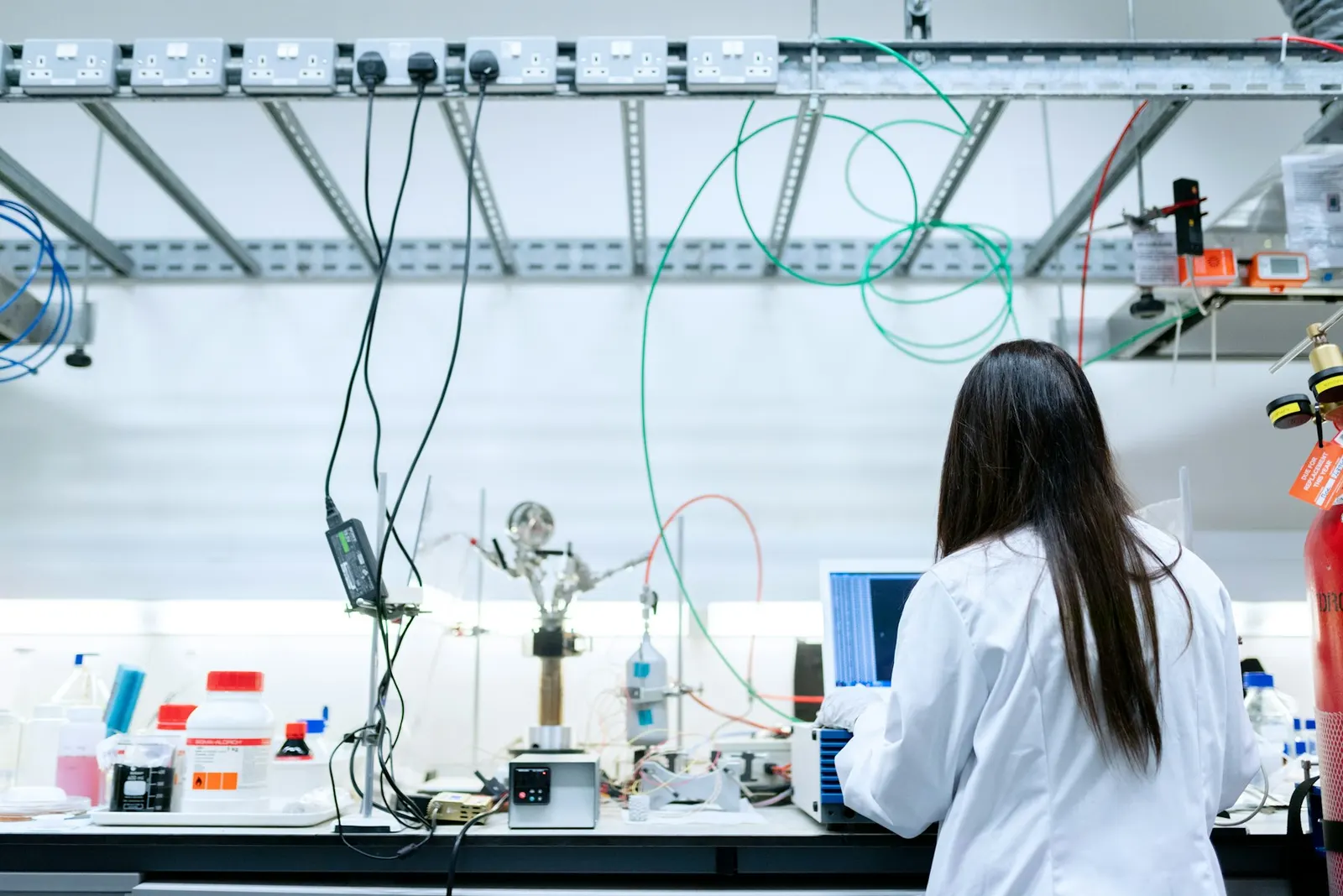 Onderzoeker in een laboratorium